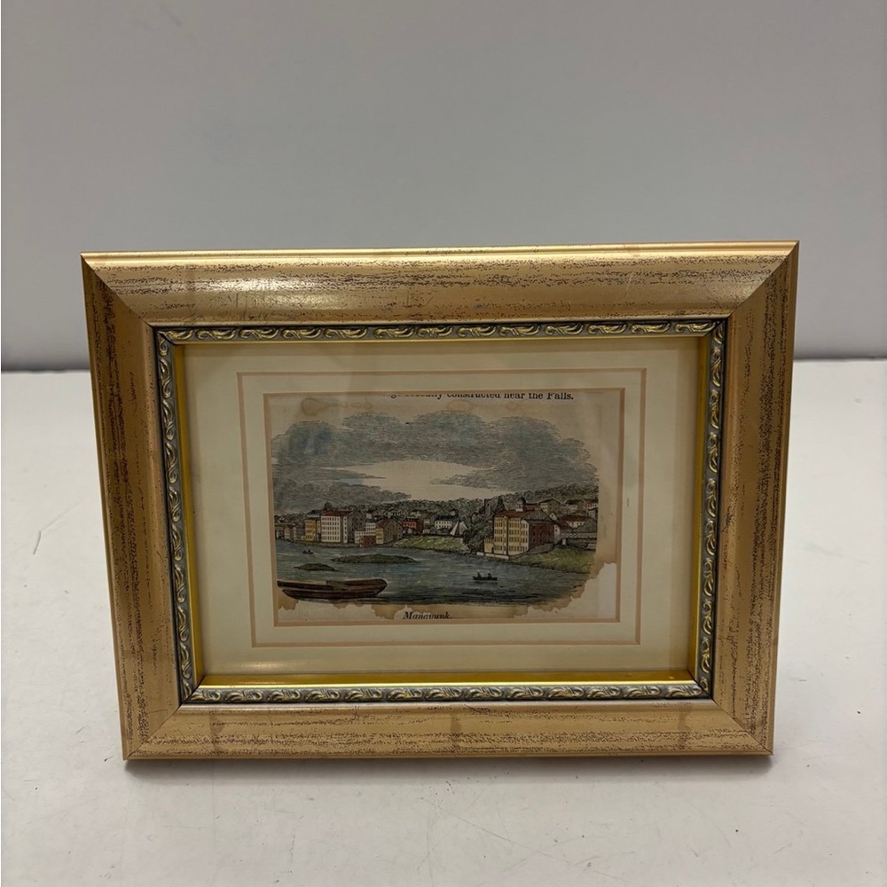 Framed Manayunk near the falls wall decor